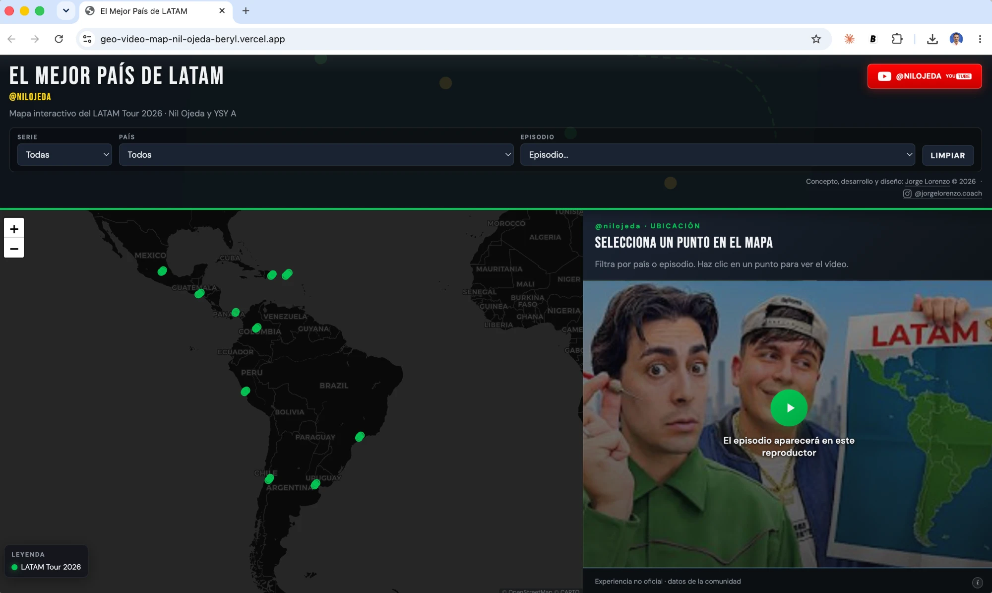 Captura de El Mejor País de LATAM