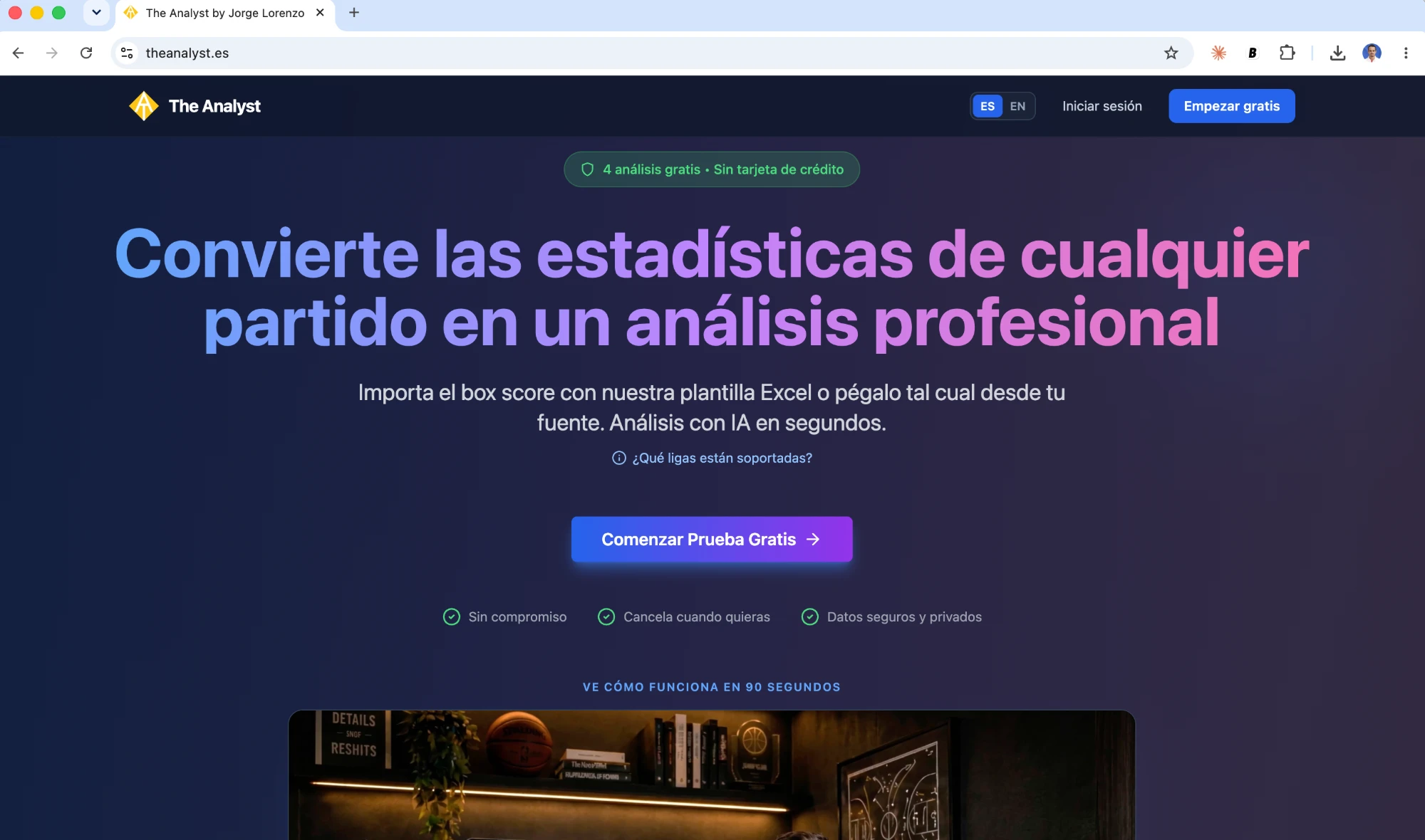 Captura de The Analyst
